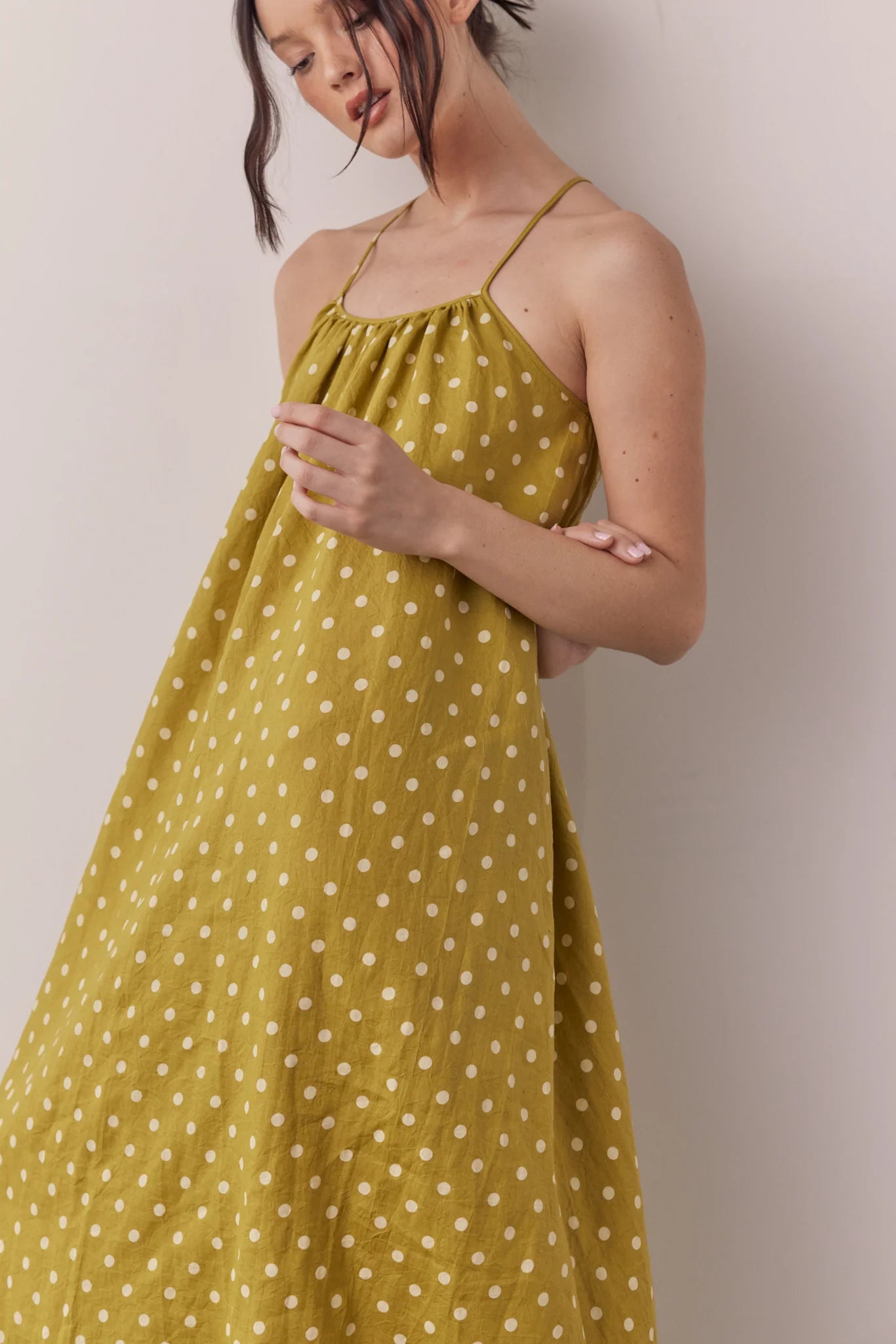 Linen Polka-dot Dress | Amente