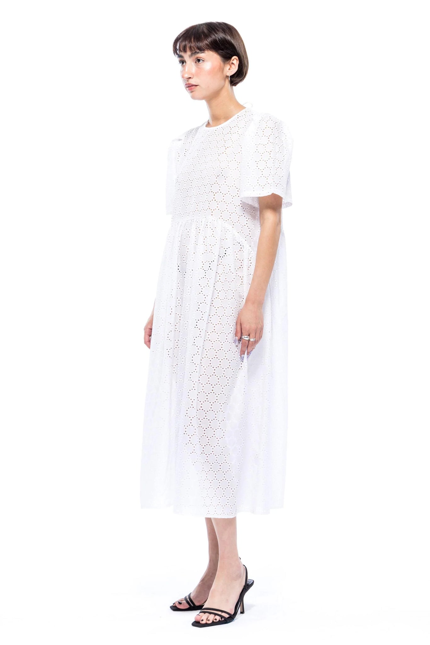 Spring Garden Dress in Cotton Eyelet | Toit Volant