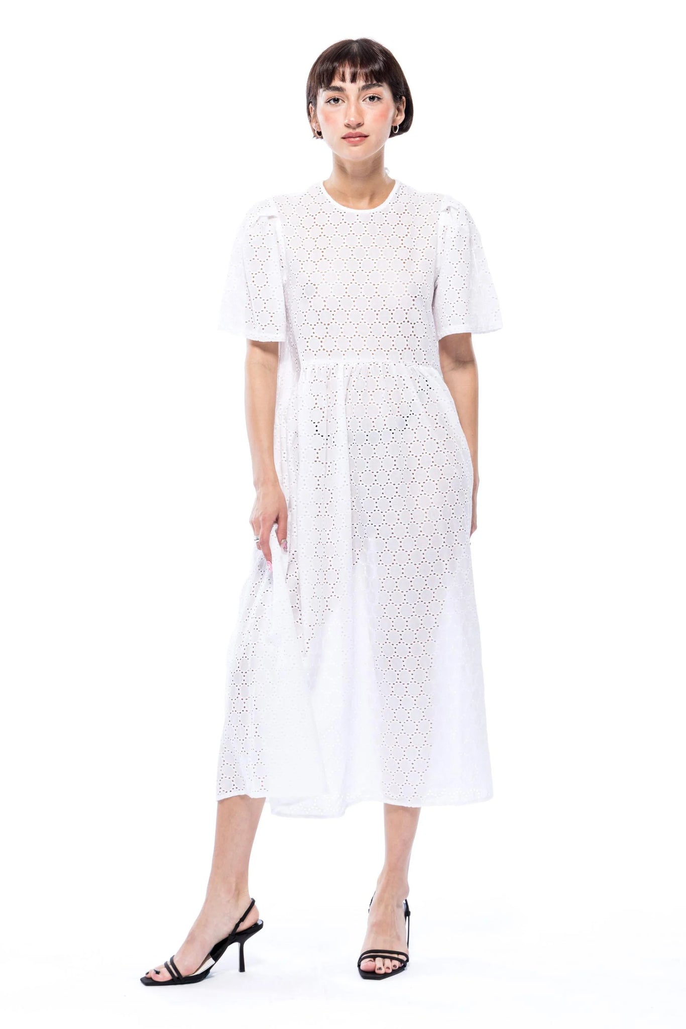 Spring Garden Dress in Cotton Eyelet | Toit Volant