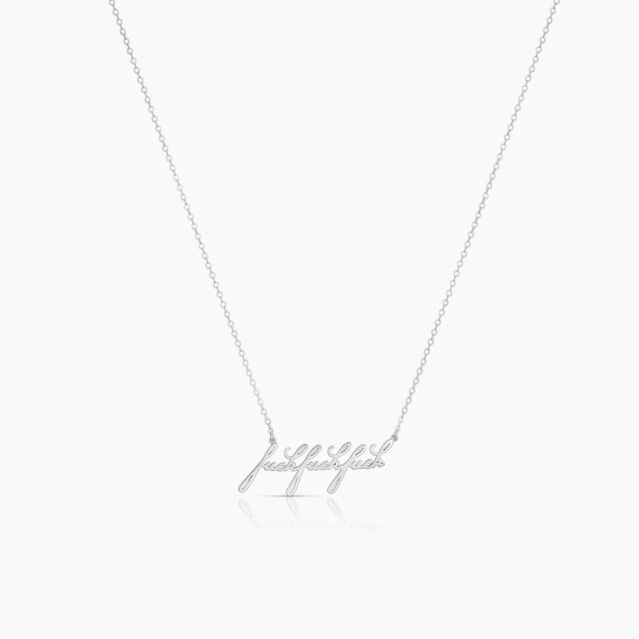 Fuck Fuck Fuck Necklace 14K gold plated | Thatch