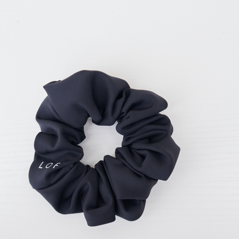 Top Notch Scrunchie in Black | Left on Friday