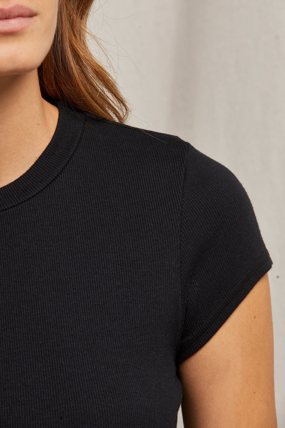 The Jude Baby Tee in True Black | Perfect White Tee