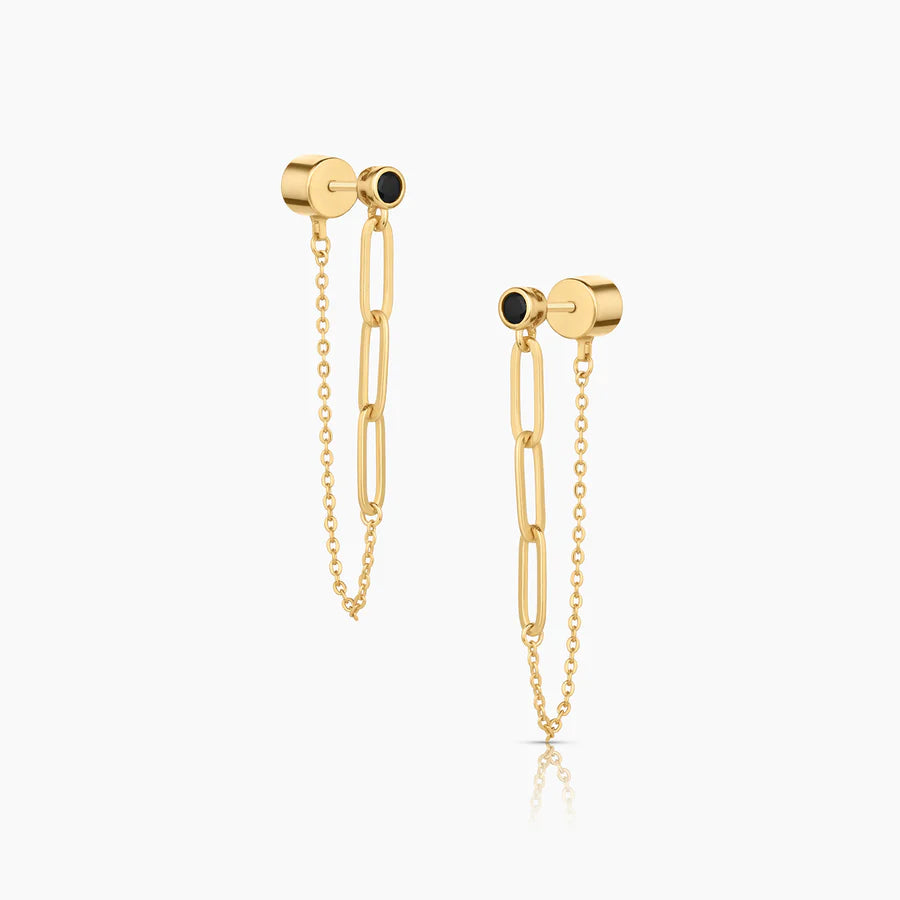 Juni Black Earrings | Thatch