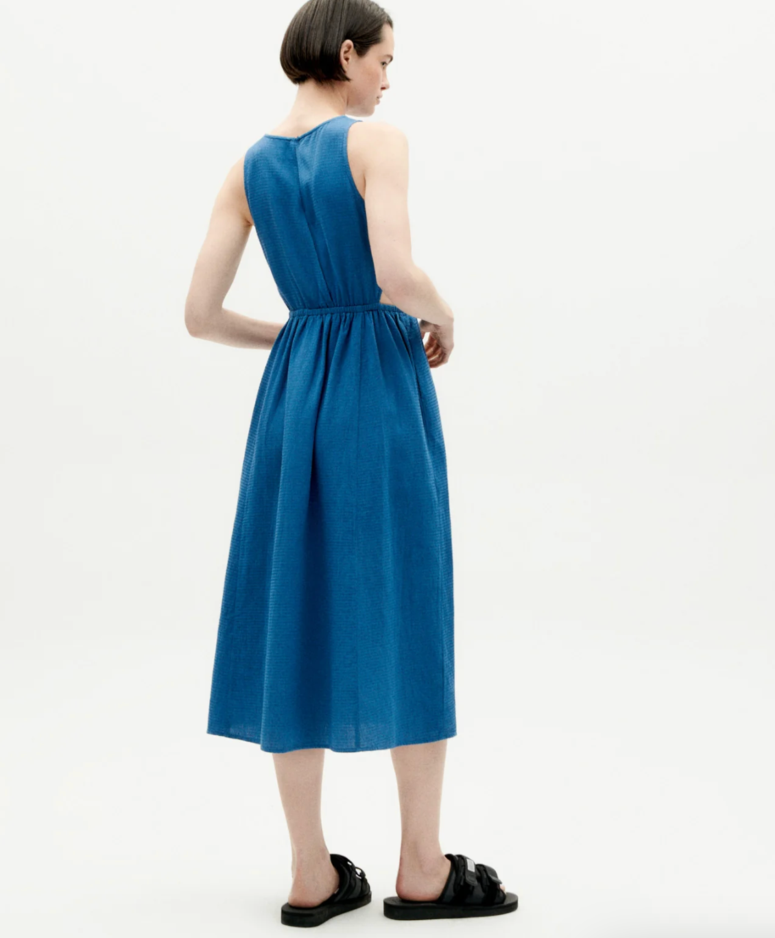 Blue Kin Cut out Dress | Thinking Mu