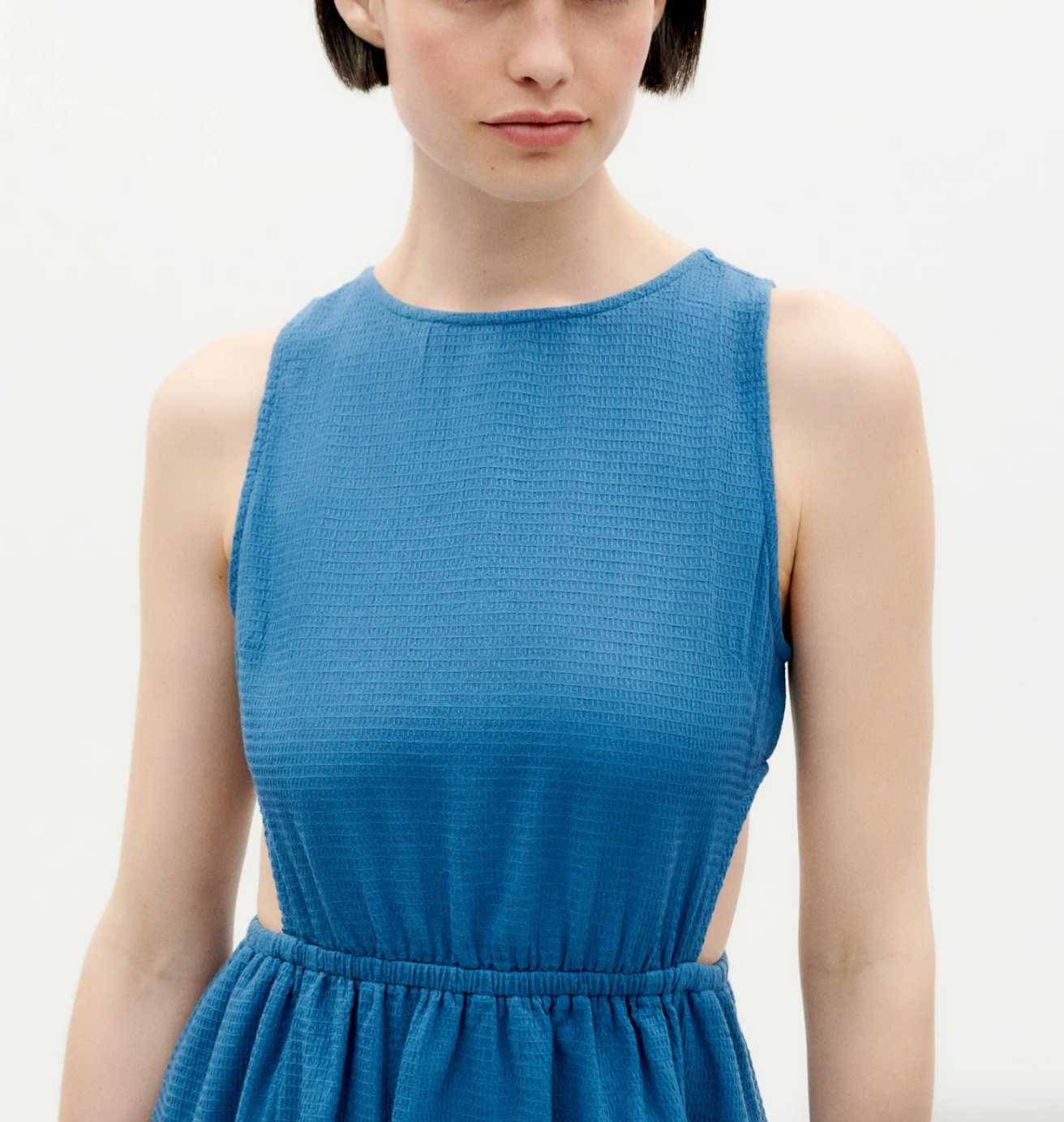 Blue Kin Cut out Dress | Thinking Mu