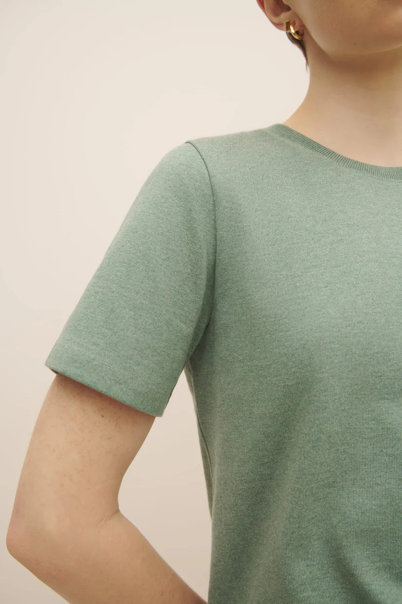 Classic Tee in Sage Marle | Kowtow