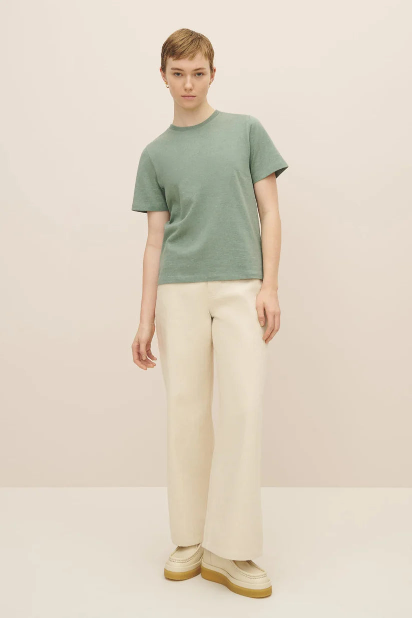 Classic Tee in Sage Marle | Kowtow